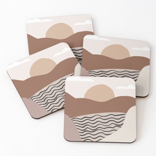Item preview,  Boho Abstract Artl Landscape Sunset Mountains Design designed and sold by zedonee.