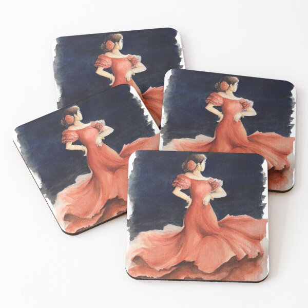 Item preview, Flamenco flowers designed and sold by SophiaArte.