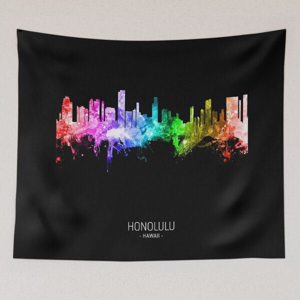 Item preview, Honolulu Hawaii Skyline designed and sold by ArtPrints.