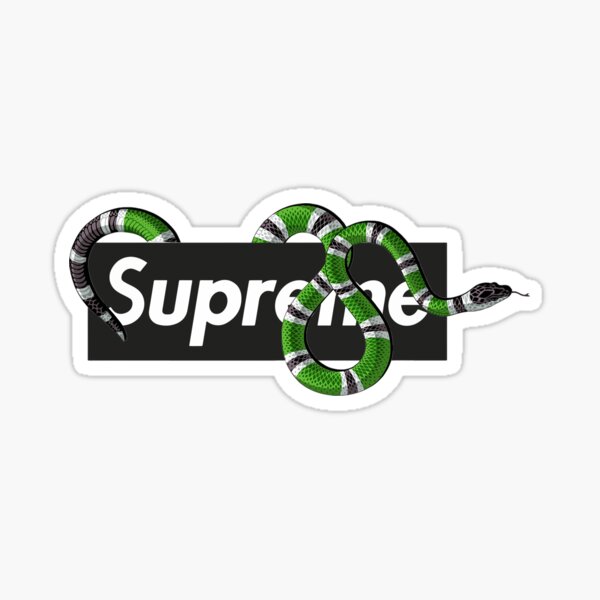 Classic Logo Snake Sup reme Lou is Vu it ton Shirt LV T-shirt Sticker