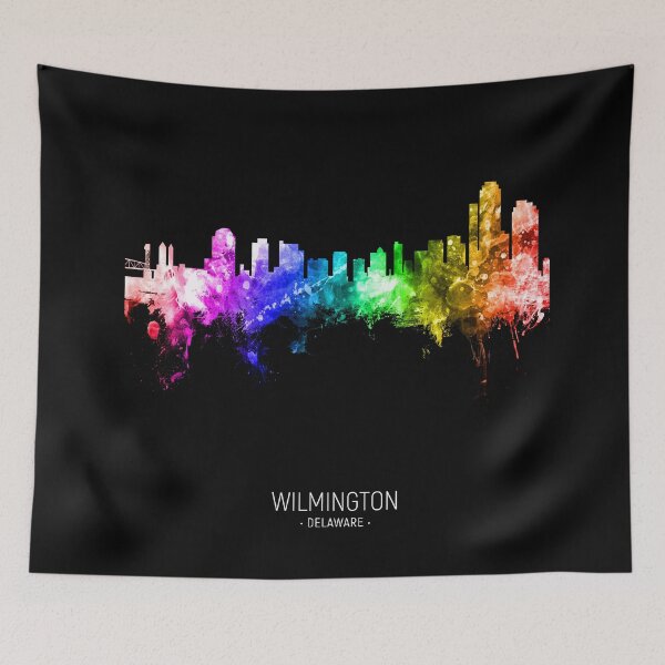 Artikelvorschau, Wilmington Delaware Skyline entworfen und verkauft von ArtPrints.