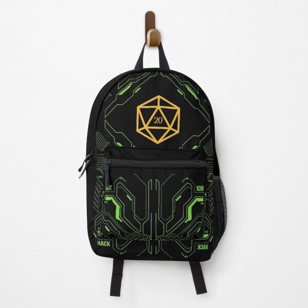 Item preview, Futuristic Green Neon Lines Yellow Polyhedral D20 Dice Set designed and sold by pixeptional.
