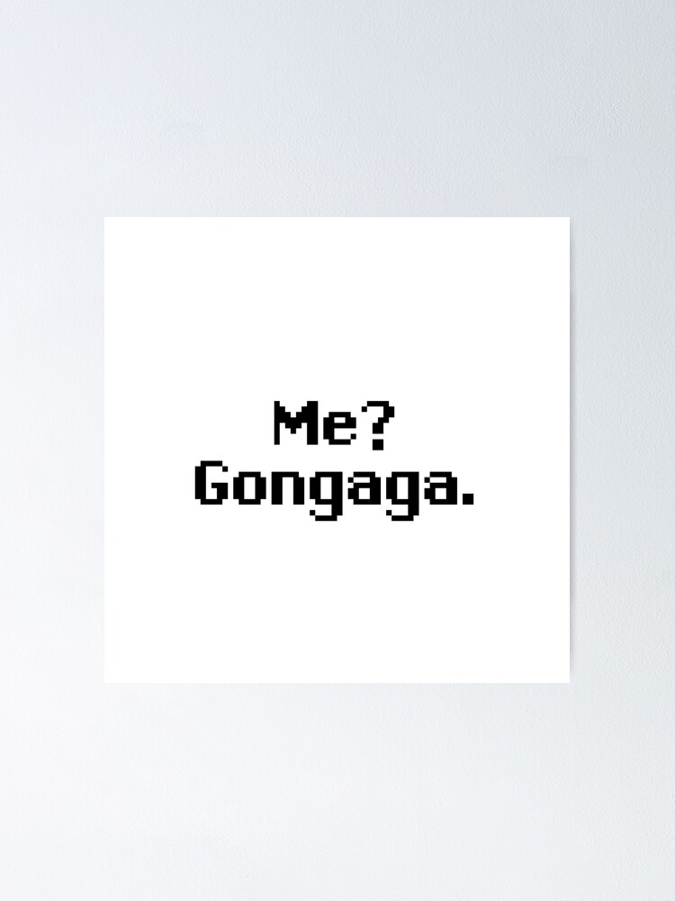 Me Gongaga Zack Fair Quote Poster For Sale By MogsterMemes Redbubble   Fposter,small,wall Texture,product,750x1000 