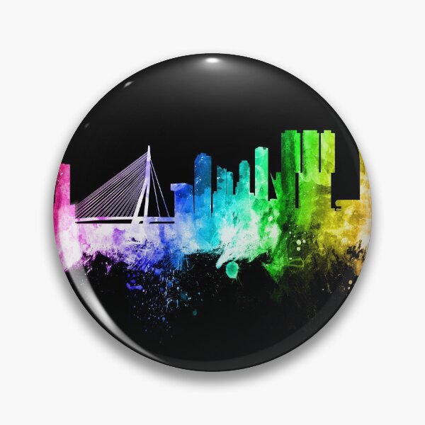 Item preview, Rotterdam The Netherlands Skyline designed and sold by ArtPrints.