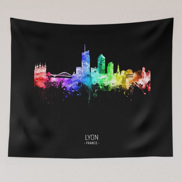 Item preview, Lyon France Skyline designed and sold by ArtPrints.