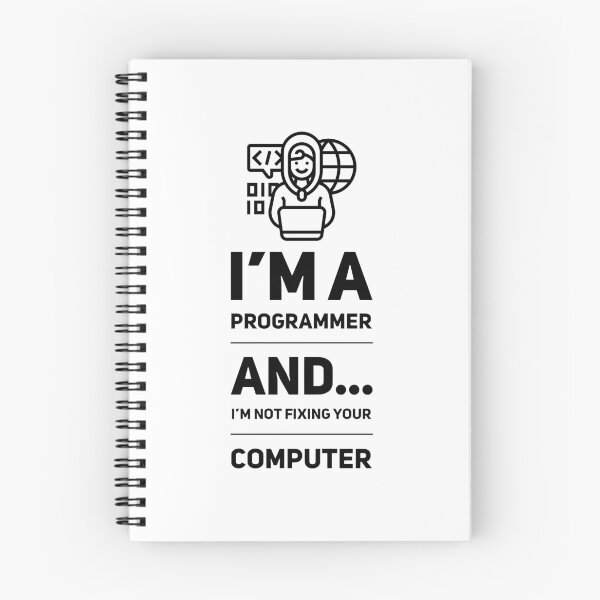 Item preview, I'm A Programmer And... I'm Not Fixing Your Computer (black) designed and sold by Stornu2Ruedas.