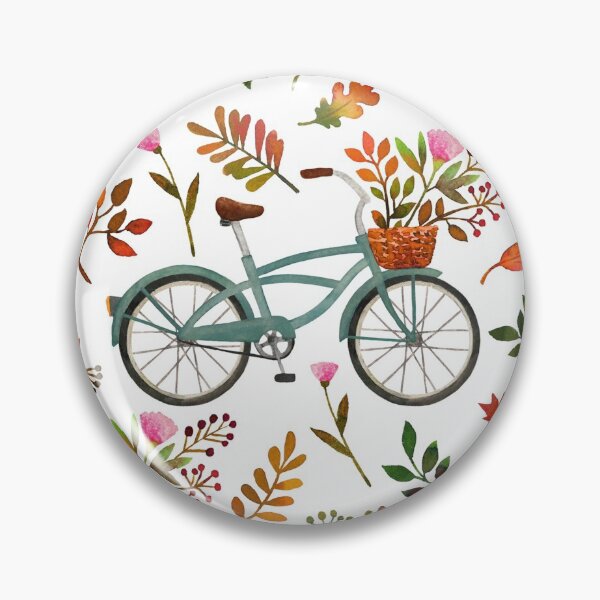 Item preview, Autumn bike ride on white background designed and sold by MirabellePrint.
