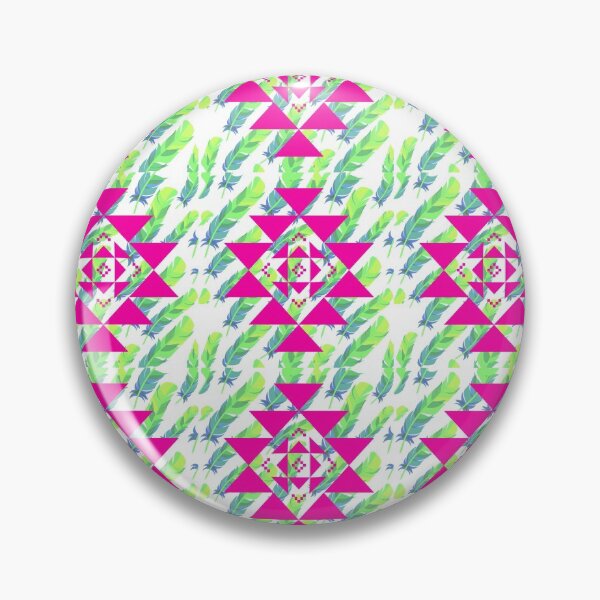 Item preview, American Native Pattern Design Green Pink designed and sold by kyds.