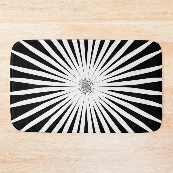 Item preview, Starburst Mid-Century Modern Pattern Black And White designed and sold by taiche.