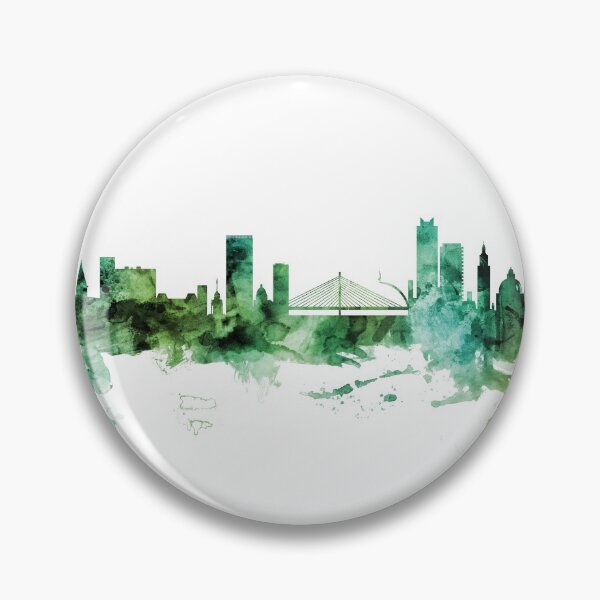 Item preview, Liege Belgium Skyline designed and sold by ArtPrints.