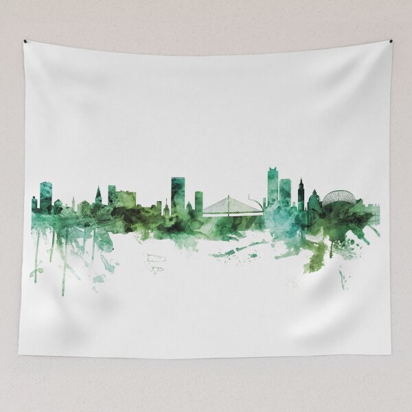 Item preview, Liege Belgium Skyline designed and sold by ArtPrints.