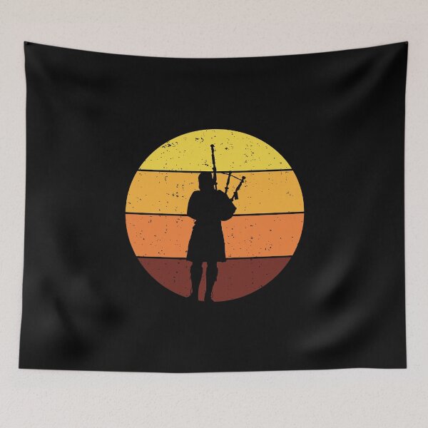 Item preview, Vintage Retro Bagpipe Scotland Music Player Funny Scottish Gift  designed and sold by TastefulTees.