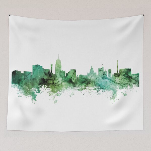 Item preview, Lansing Michigan Skyline designed and sold by ArtPrints.