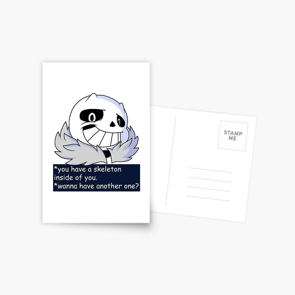 Undertale Sans! Vector Greeting Card for Sale by Hansbald