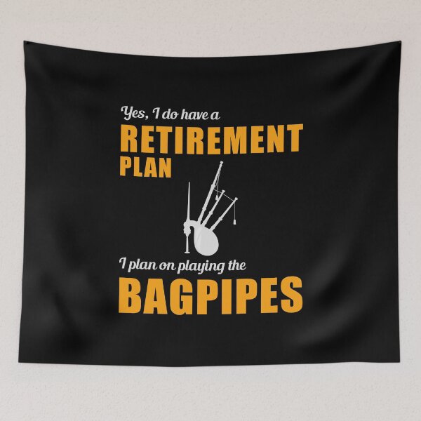 Item preview, Bagpipe Scotland Music Player Funny Scottish Retirement Gift  designed and sold by TastefulTees.