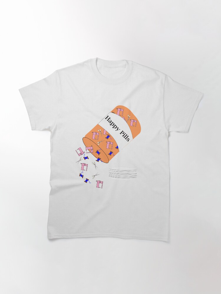 Alternate view of Sewing Happy Pills Classic T-Shirt