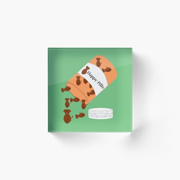 Doggy happy pills Acrylic Block
