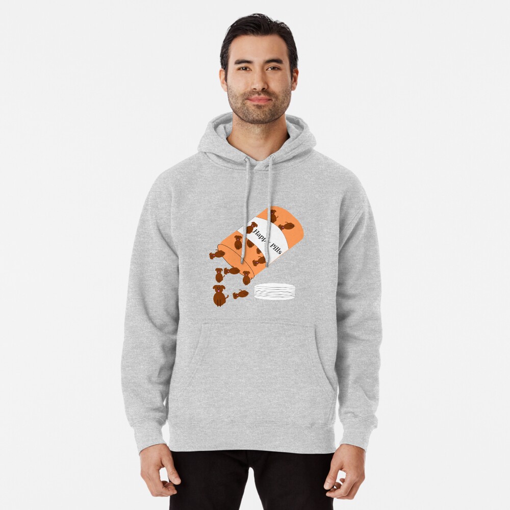 Doggy happy pills Pullover Hoodie