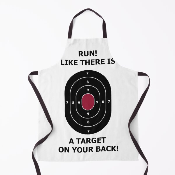 Item preview, Run like there is a target on your back - Funny workout/airsoft/paintball shirt designed and sold by TheContactor.