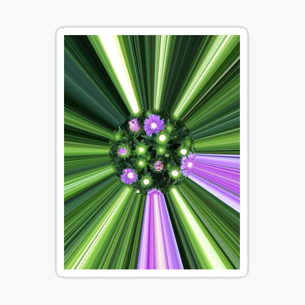 Flowerpower Fotografik Pilbri Sticker