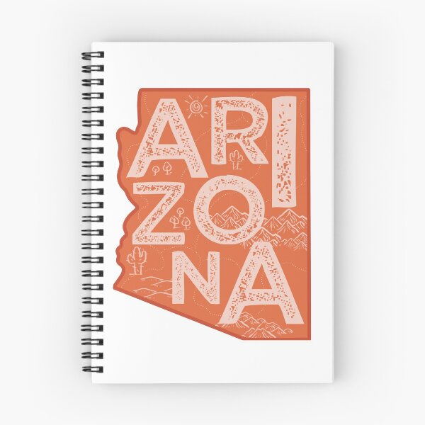 Item preview, Arizona Map Typography Red designed and sold by HelloGentry.
