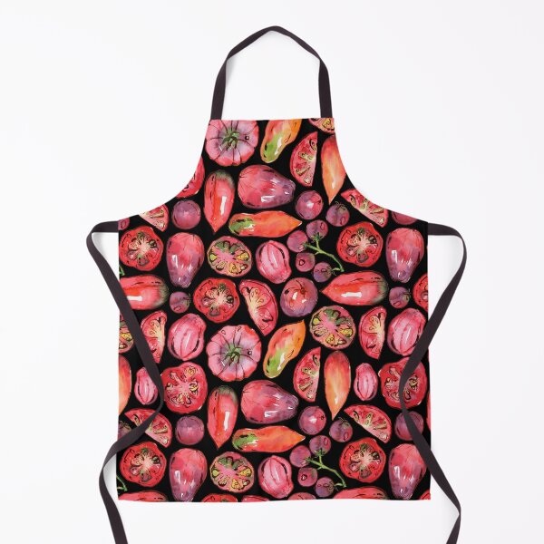 Item preview, Watercolor handdrawn tomatoes pattern designed and sold by AnjeseAnna.