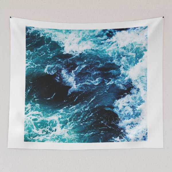 Item preview, Blue ocean Waves. designed and sold by Theleochick.