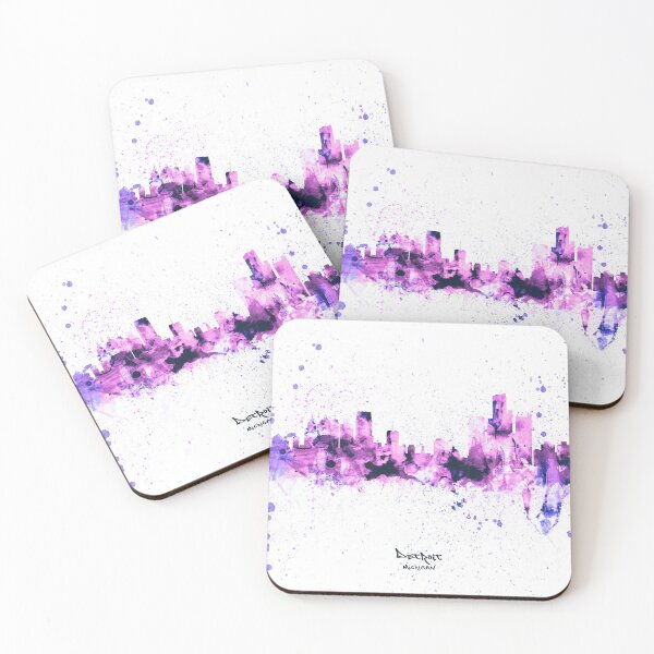 Aperçu de l'œuvre Detroit Michigan Skyline créée et vendue par ArtPrints.