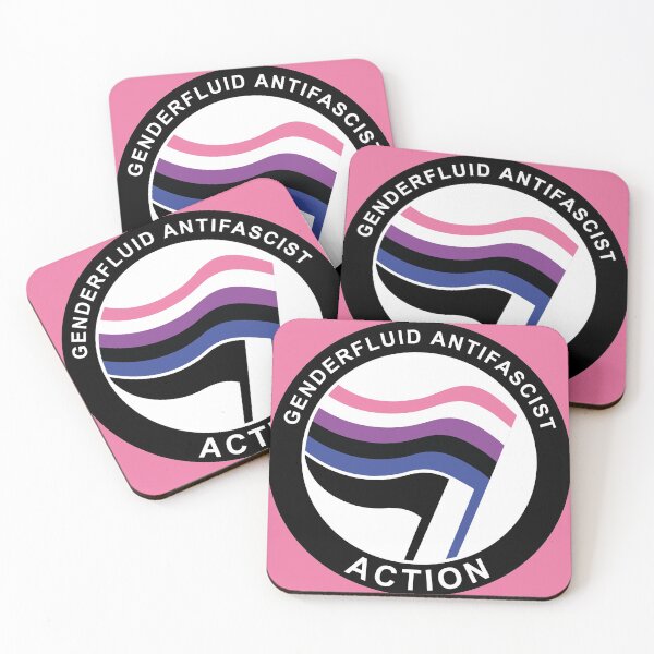 Item preview, Genderfluid Antifa Logo designed and sold by Probing.