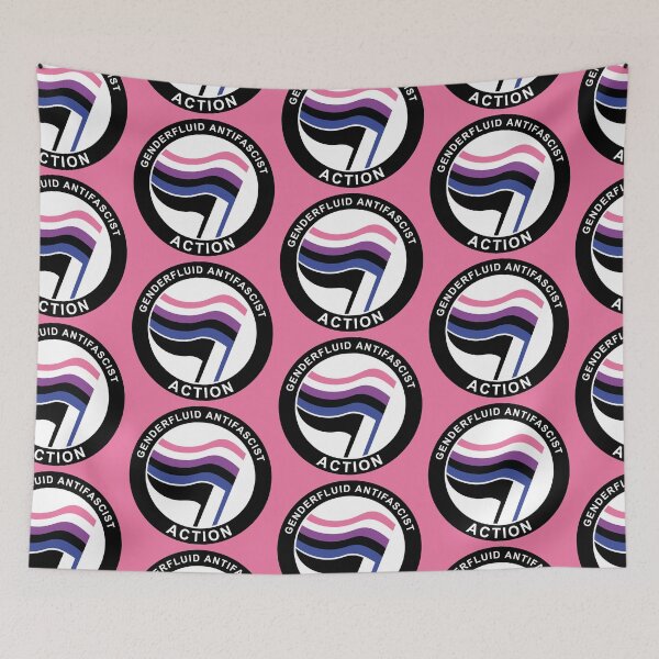Item preview, Genderfluid Antifa Logo designed and sold by Probing.