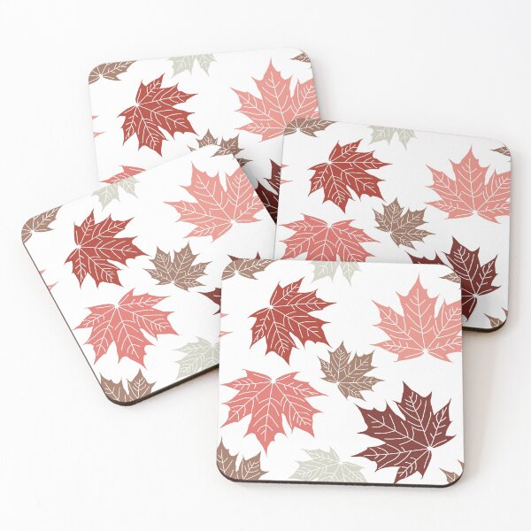 Item preview, Red and Pink Maple Leaves designed and sold by MadaFaCose.