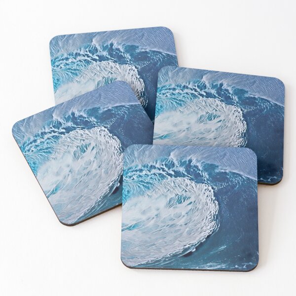 Item preview, Big Blue Ocean Wave designed and sold by evokearo.