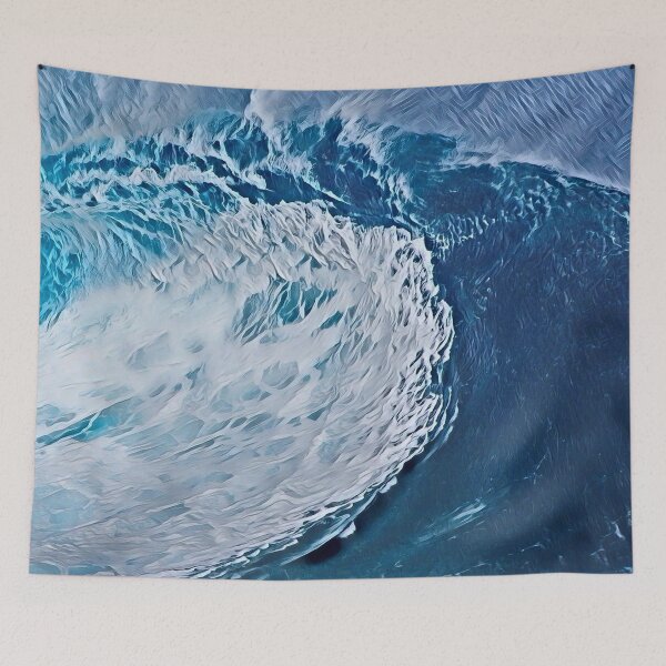 Item preview, Big Blue Ocean Wave designed and sold by evokearo.