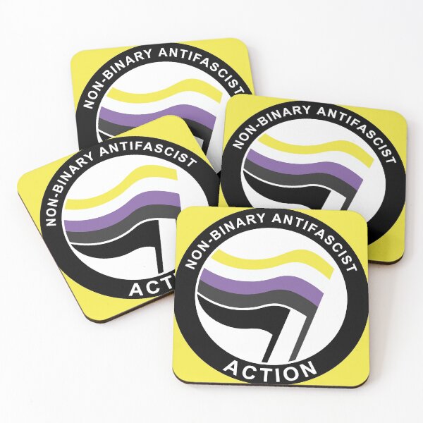 Item preview, Non-Binary Antifa Logo designed and sold by Probing.