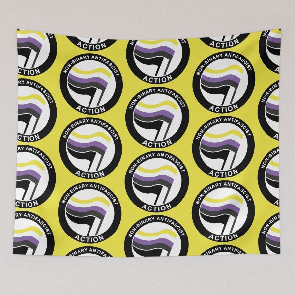Item preview, Non-Binary Antifa Logo designed and sold by Probing.