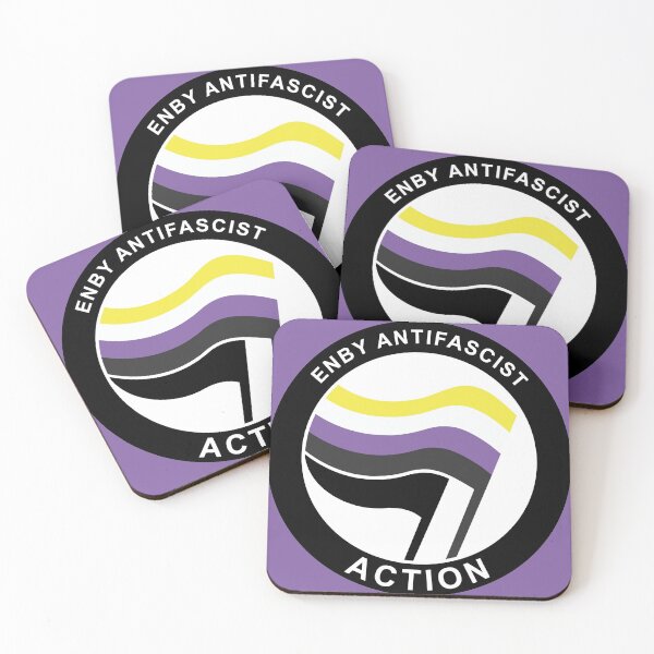 Item preview, Enby Antifa Logo designed and sold by Probing.