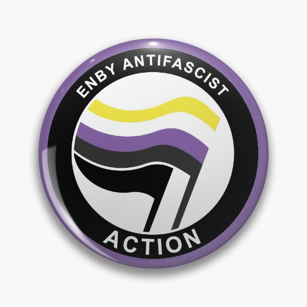 Item preview, Enby Antifa Logo designed and sold by Probing.
