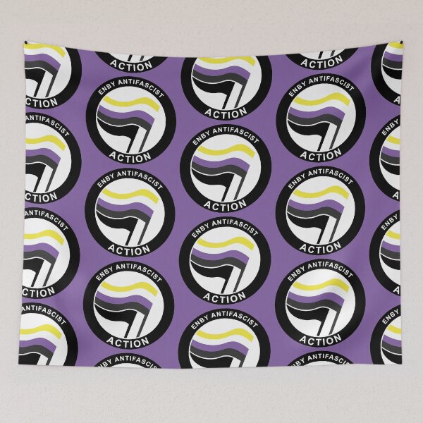 Item preview, Enby Antifa Logo designed and sold by Probing.
