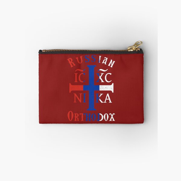 Item preview, Russian Flag Orthodox Christian IC XC NIKA Christogram Cross designed and sold by h44k0n.