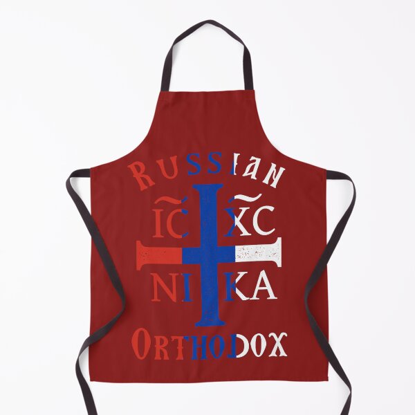 Item preview, Russian Flag Orthodox Christian IC XC NIKA Christogram Cross designed and sold by h44k0n.