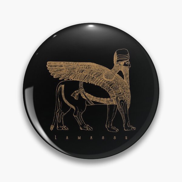 Artikelvorschau, Lamassu Winged Lion Assyrian Sumerian Mesopotamia entworfen und verkauft von h44k0n.