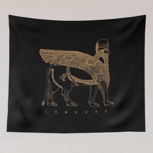 Item preview, Lamassu Winged Lion Assyrian Sumerian Mesopotamia designed and sold by h44k0n.