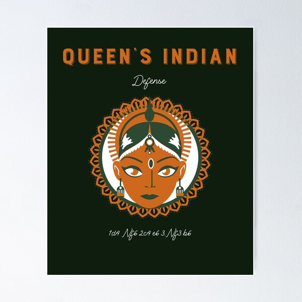 Item preview, Chess Queen's Indian Defense designed and sold by hangingpawns.