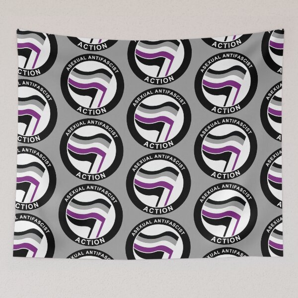 Item preview, Asexual Antifa Logo designed and sold by Probing.