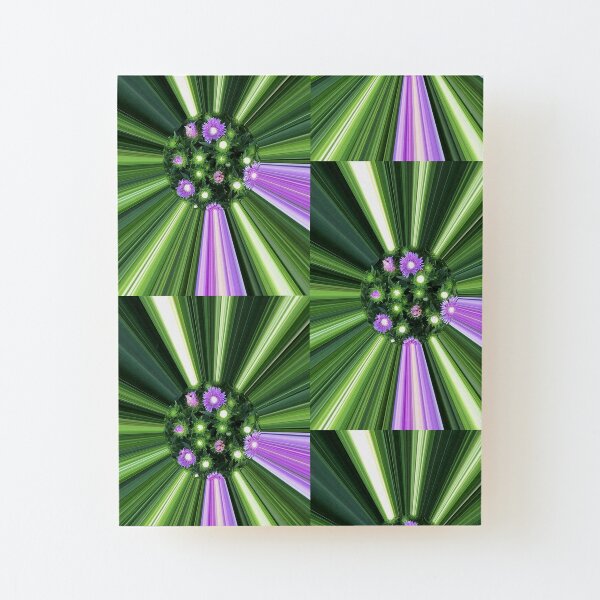 Flowerpower Fotografik Pilbri Aufgezogener Druck auf Holz