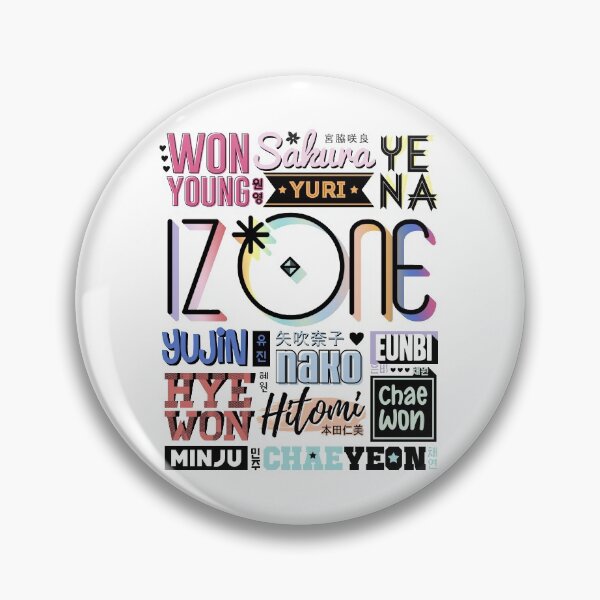 Item preview, IZ*ONE Font Collage designed and sold by skeletonvenus.