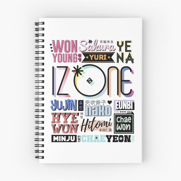 Item preview, IZ*ONE Font Collage designed and sold by skeletonvenus.