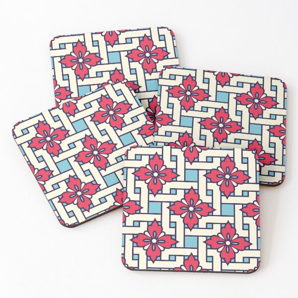 Item preview, red flower mosaic designed and sold by MallsD.
