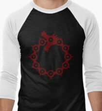 Dragon's Sin of Wrath Men's Baseball Âľ T-Shirt