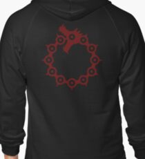 Dragon's Sin of Wrath Zipped Hoodie